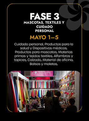Fase 3 Feria de Cantón 2026 – Textiles, Cuidado Personal y Productos para Mascotas.